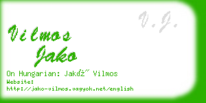 vilmos jako business card